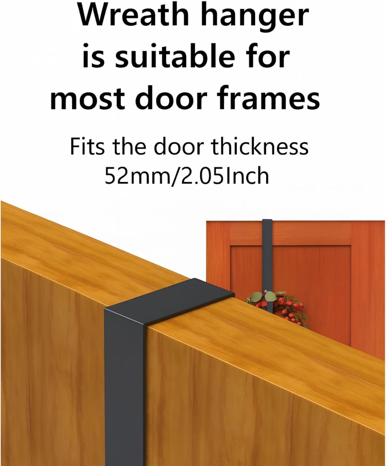 Thumbnail 2 de 315 Supplies Heavy-Duty 40 cm Christmas Wreath Hanger – Durable Mild Steel Front Door Hook