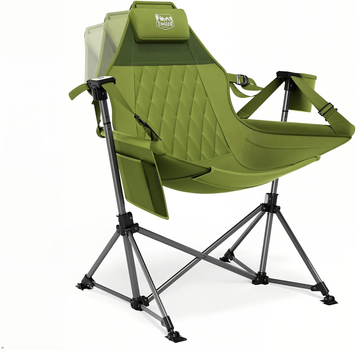 TIMBER RIDGE Hammock Camping Chair: Oversized, Adjustable Back & Seat for Outdoor Relaxation
