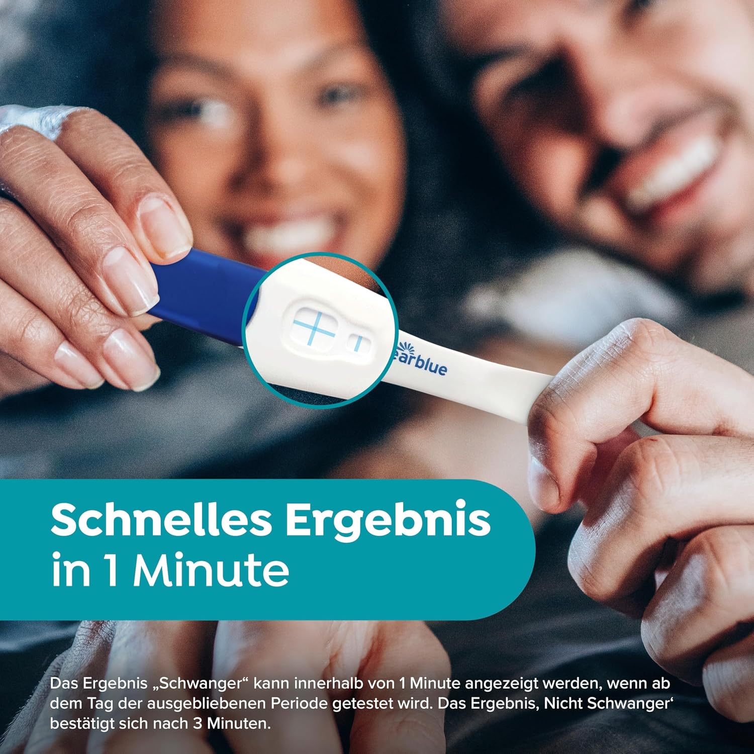 Detalle de Clearblue Schwangerschaftstest Schnelle Erkennung Vorteilspack – 3 Tests