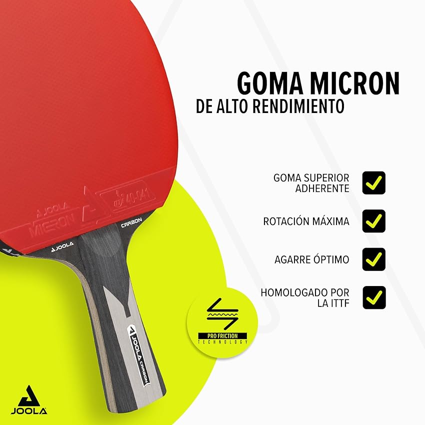 Thumbnail 2 de JOOLA 54206 Carbon X Pro - Raqueta de ping pong 🏓