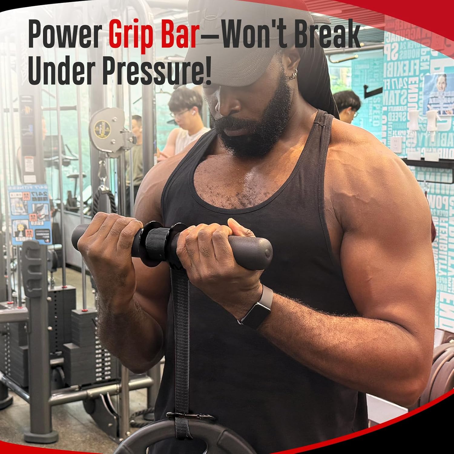 Thumbnail 4 de FitBeast Forearm Strengthener Wrist Roller — Adjustable Grip Trainer