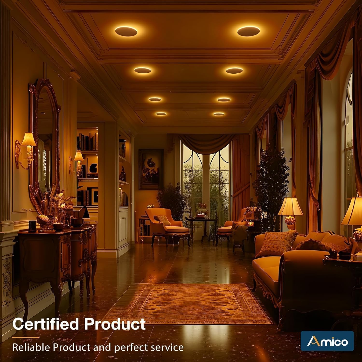 Thumbnail 6 de Amico LED recessed ceiling lights, 4-inch