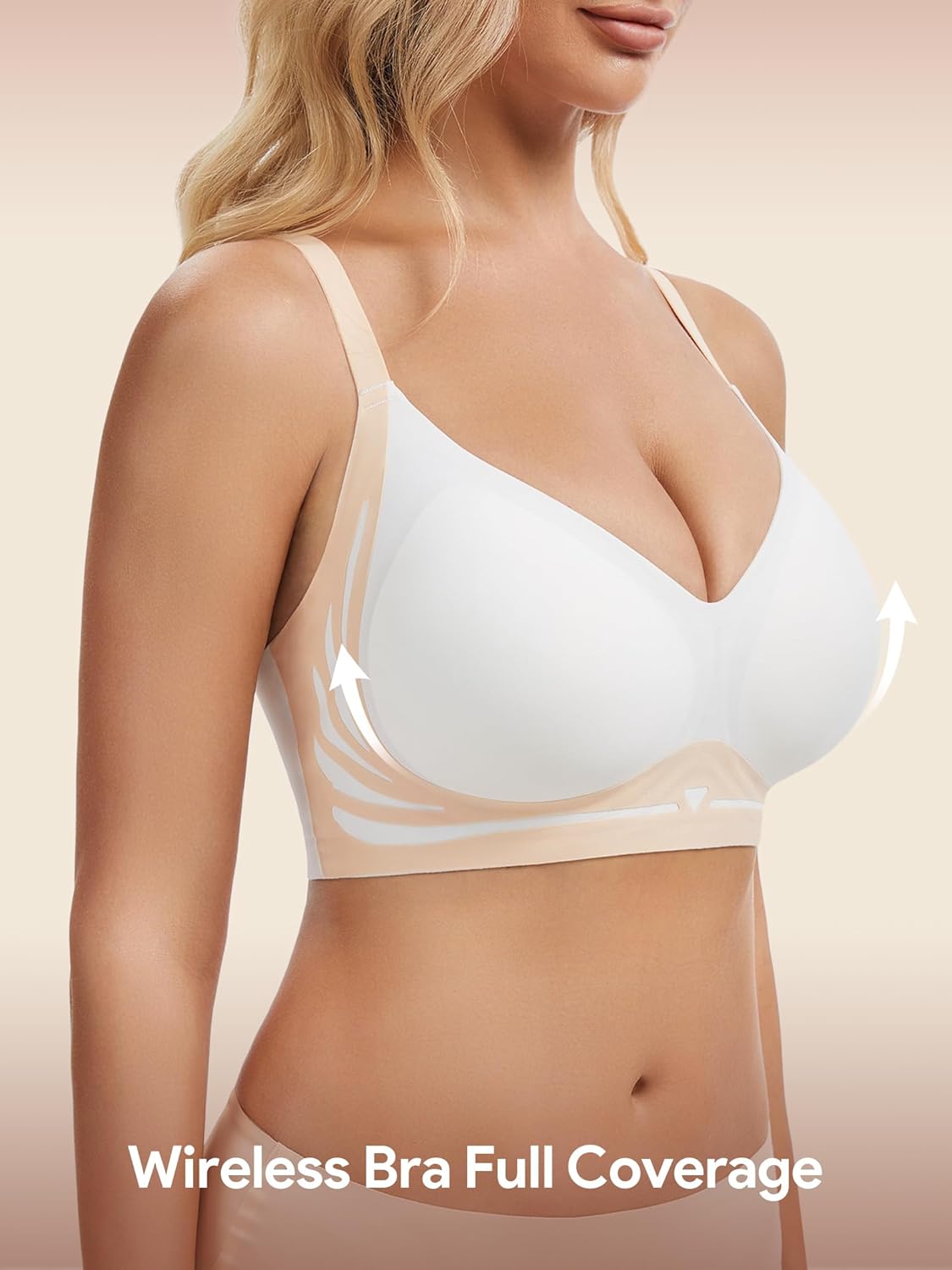 Detalle de HBselect Jelly Wireless Bralettes: Seamless Comfort for Everyday Wear