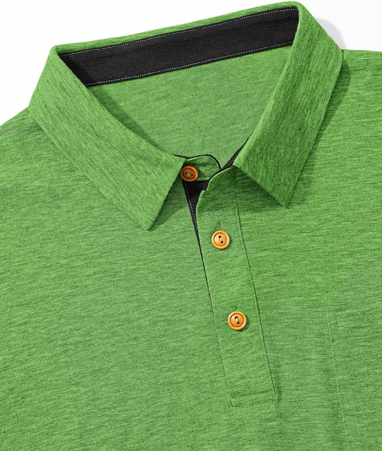 Detalle de TARAINYA Polo Uomo Cotone Maniche Corte con Tasca – Comfort Traspirante e Stile Polo