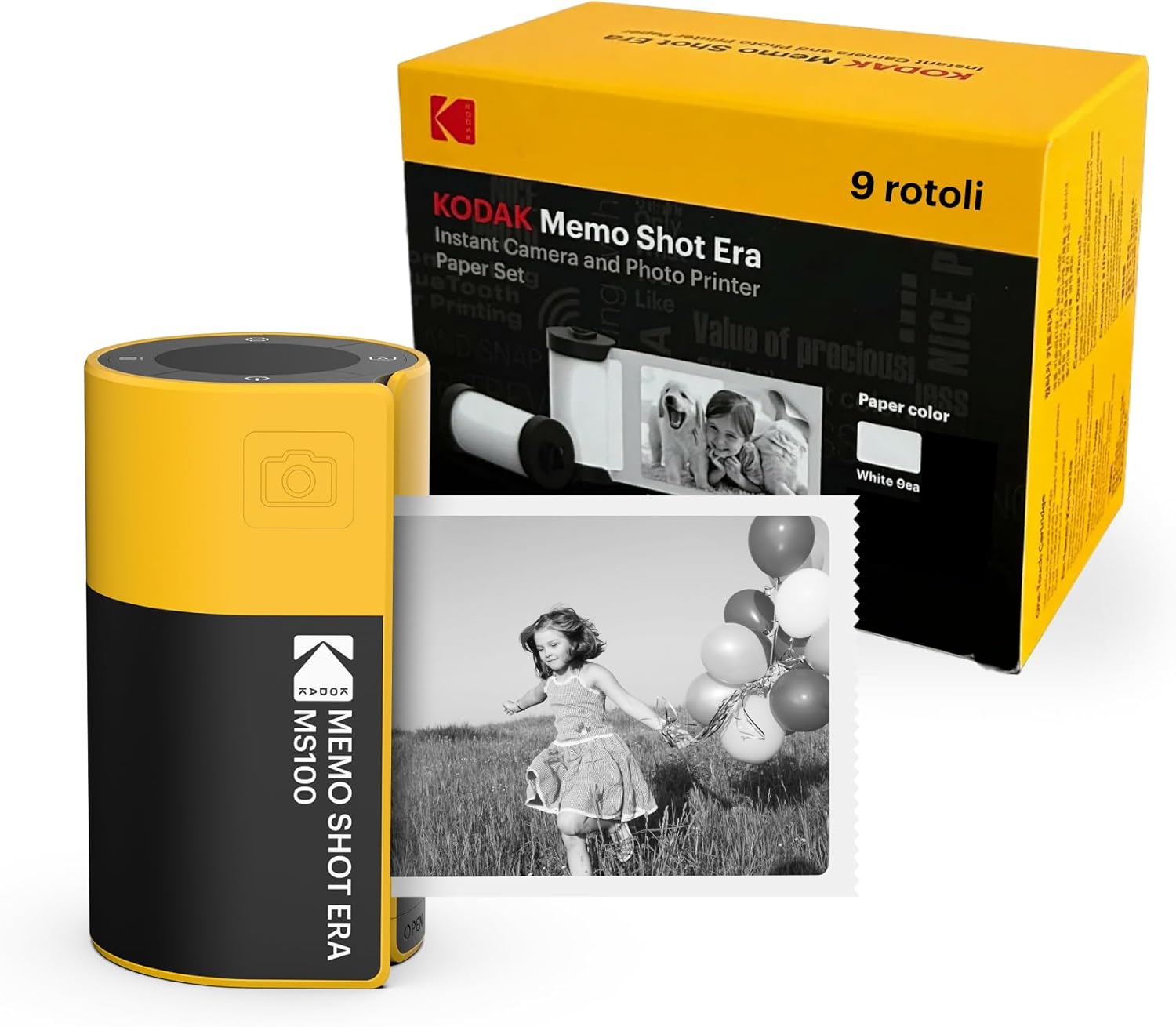 Thumbnail 6 de KODAK Label ERA: stampante etichette istantanee portatile con 12 rotoli e stampa senza inchiostro