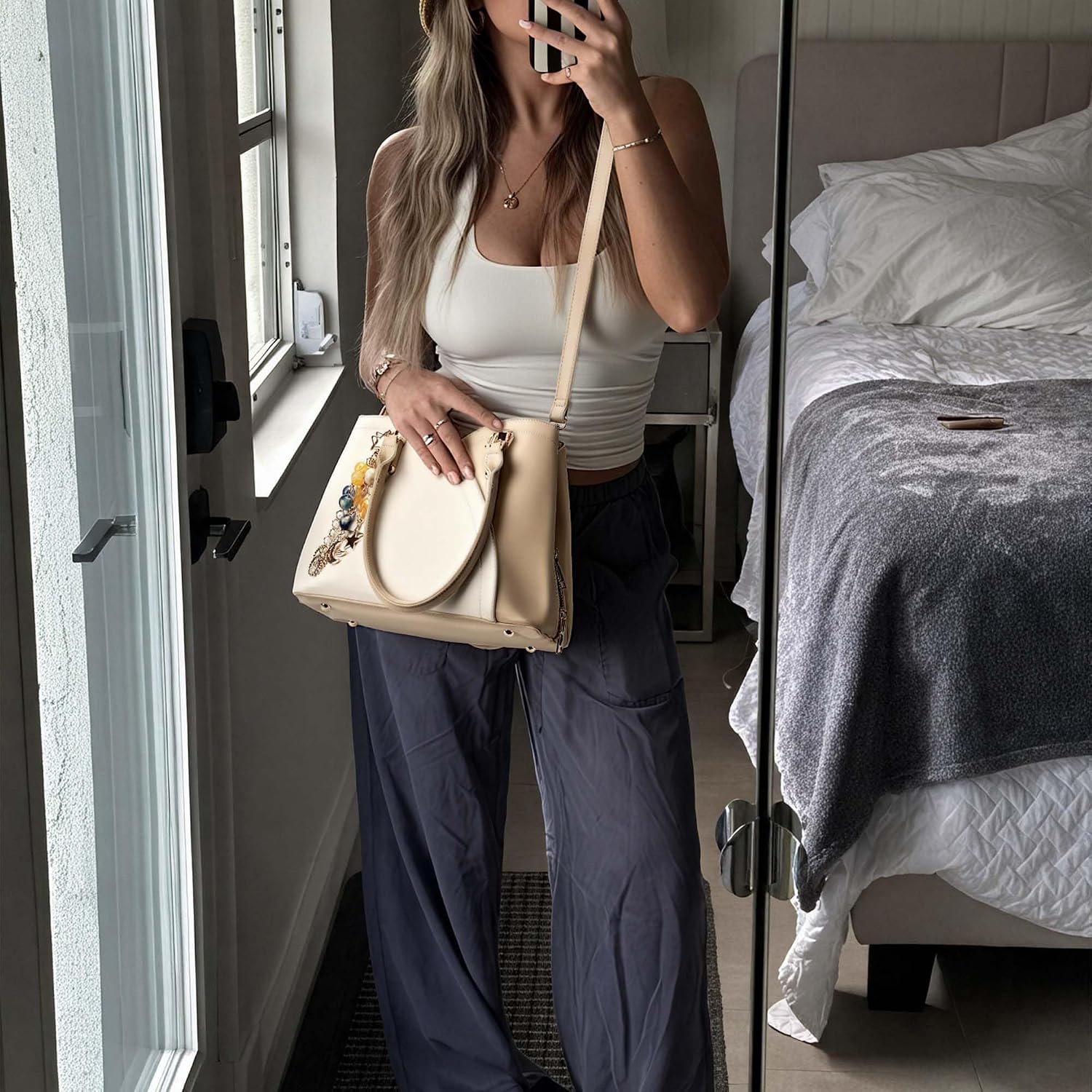 Detalle 2 de GEMIU Satchel Handbag with 3 Compartments