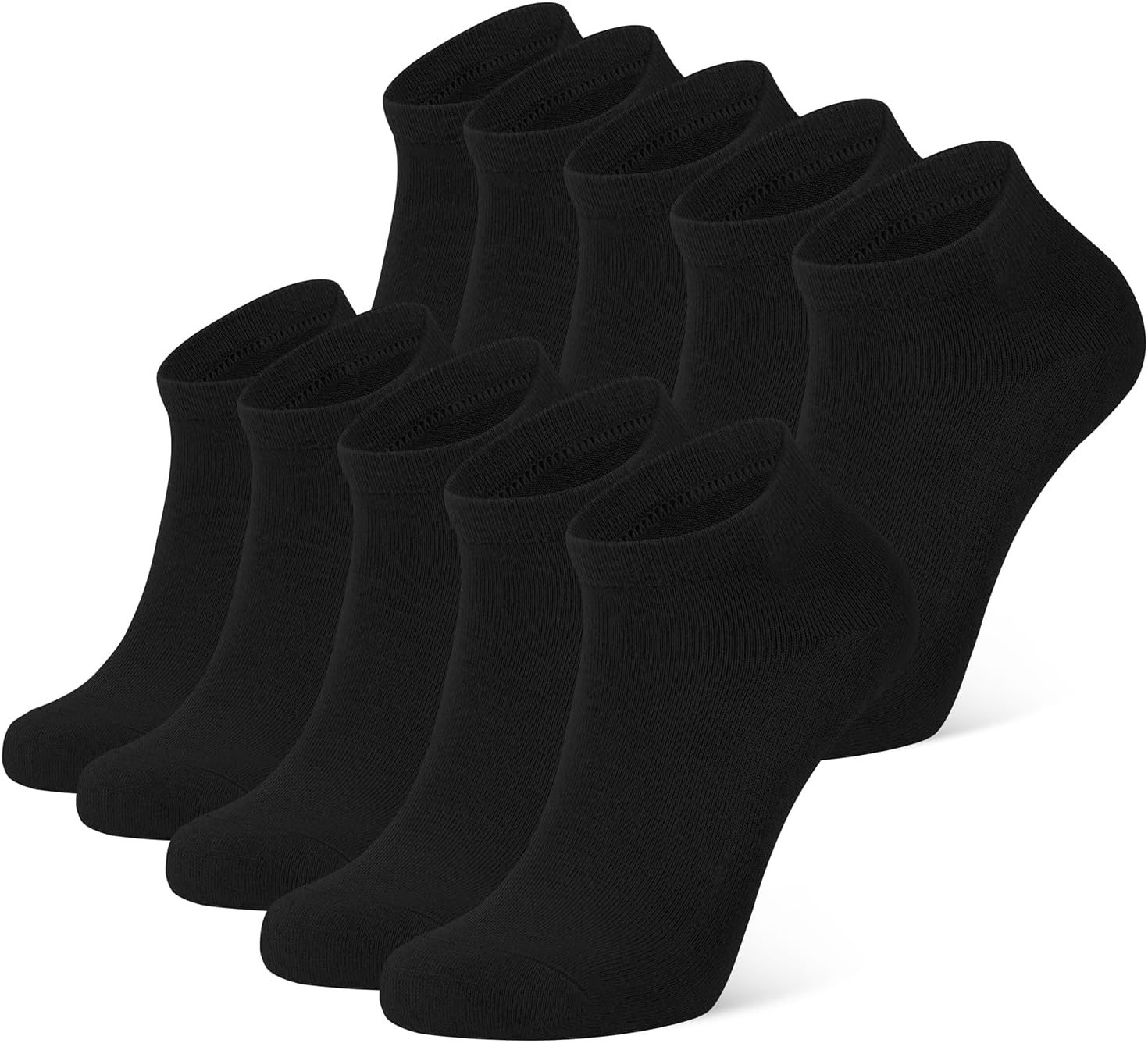 Detalle de CLOSEMATE 5/10 Pairs Ankle Socks in breathable cotton with non-slip low-cut comfort