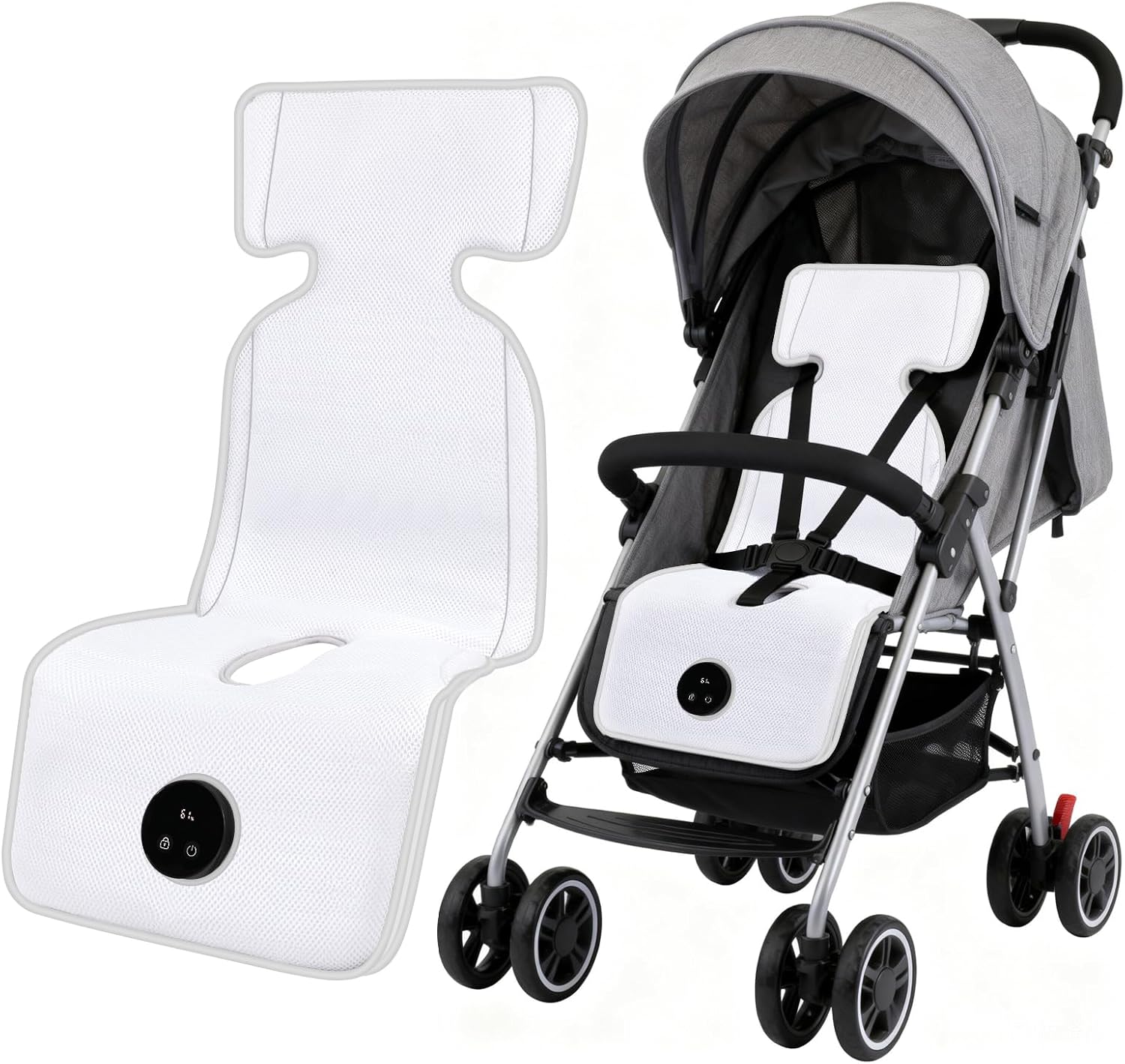Sendowtek Copriseduta Passeggino Universale con Materassino Estivo Traspirante