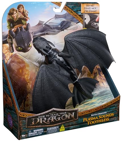 Thumbnail 8 de Dreamworks Dragons: Figura Desdentao de Batalla (33 cm) con Sonidos de Plasma