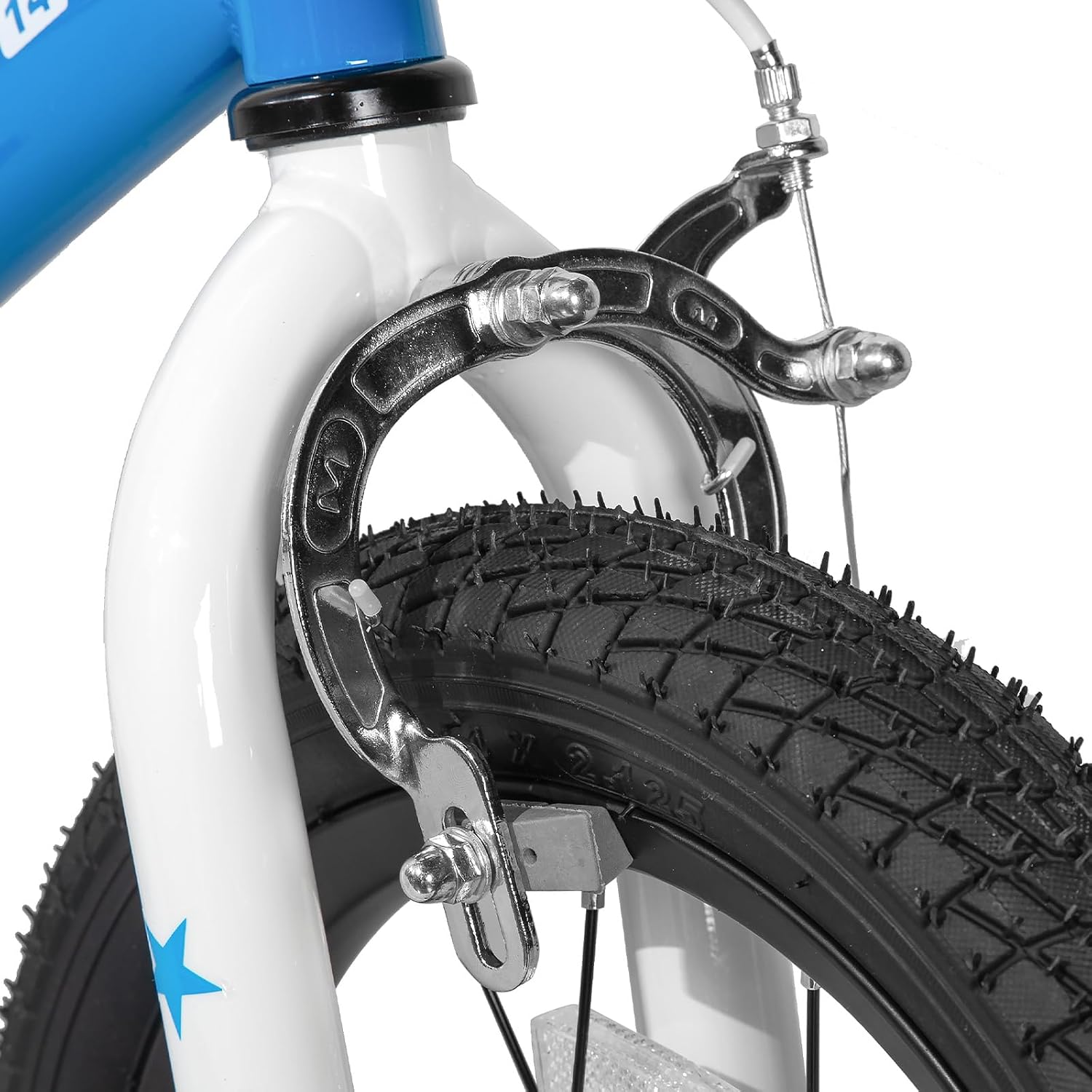 Detalle de JOYSTAR Pluto 12-20 Inch Kids Bike: Light-Up Training Wheels, Adjustable Seat, and Safe Chain Guard