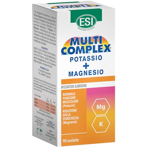 Detalle de ESI Multicomplex Potassio+Magnesio – Integratore Multiminerale in Ovalette, 90 pezzi