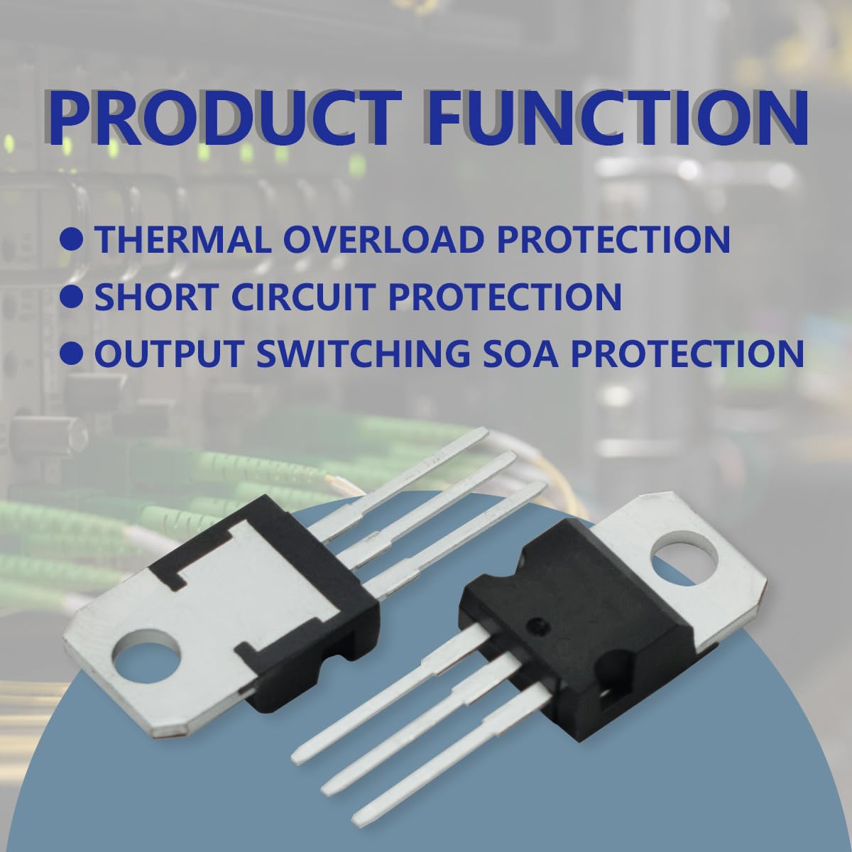 Detalle de Innfeeltech 50 Pcs Linear Voltage Regulator Kit with 10 Models and LM317