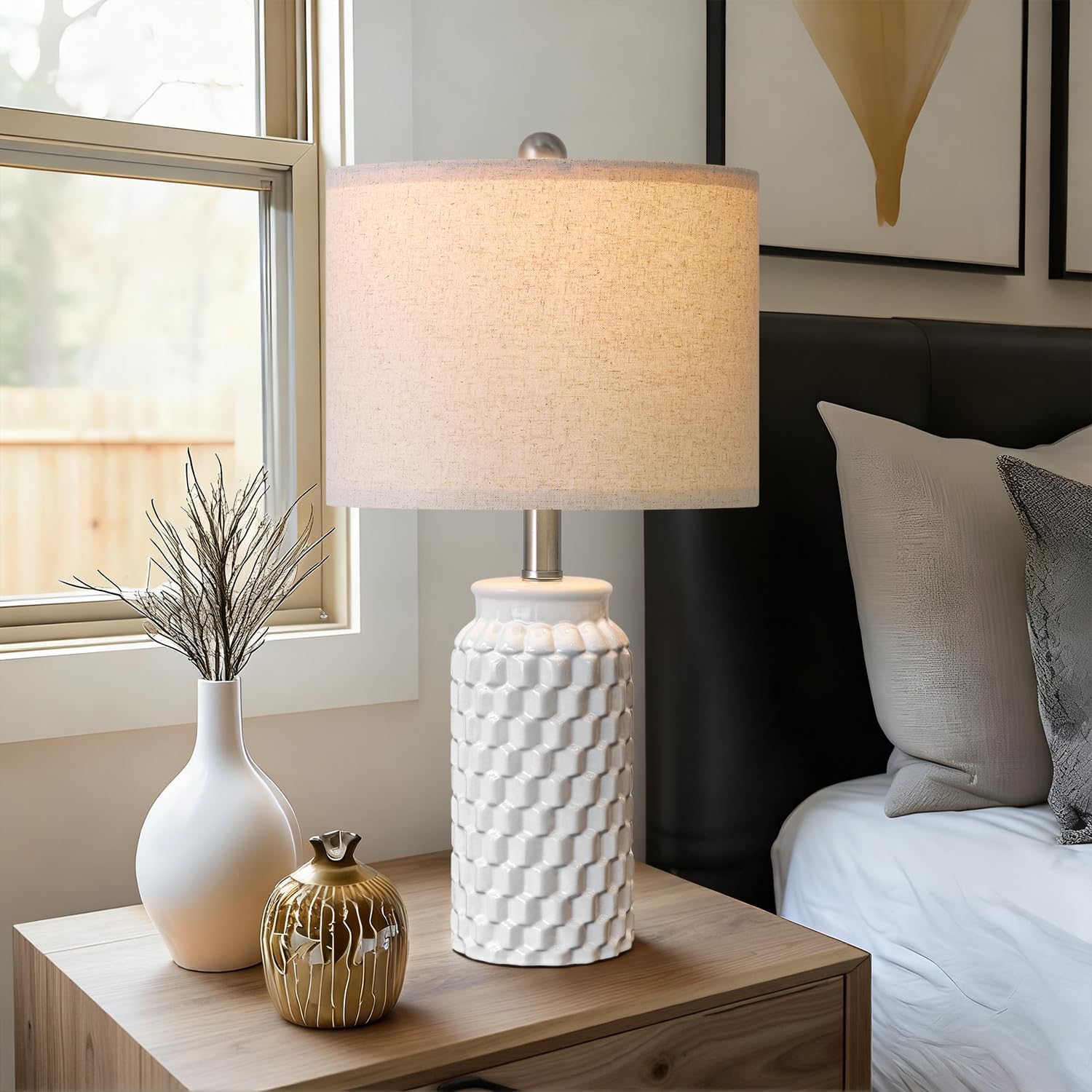 Detalle de USumkky Ceramic Table Lamps, Set of 2