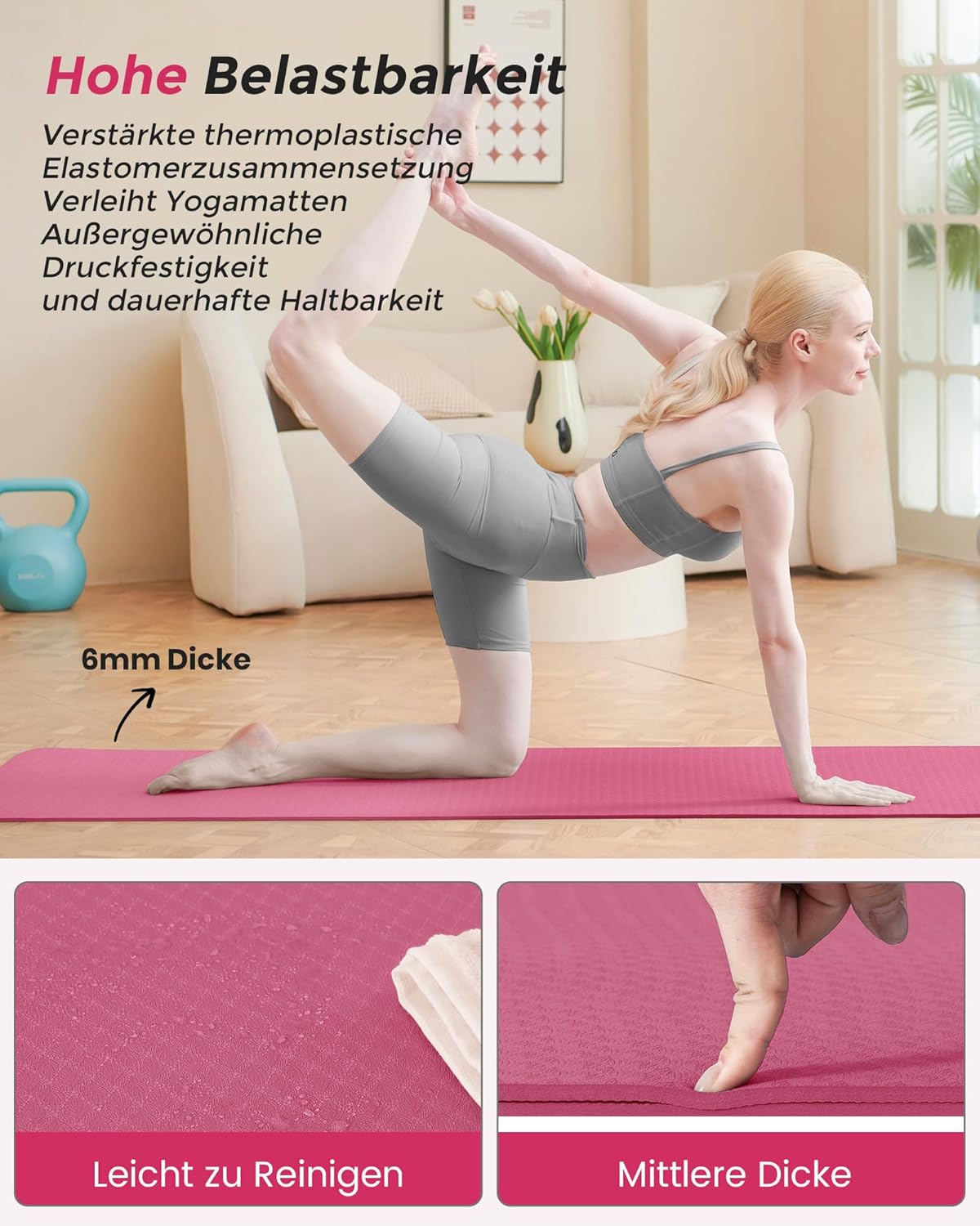 Thumbnail 4 de Oak & Tea Tapete de Yoga 183 x 61 x 0,6 cm