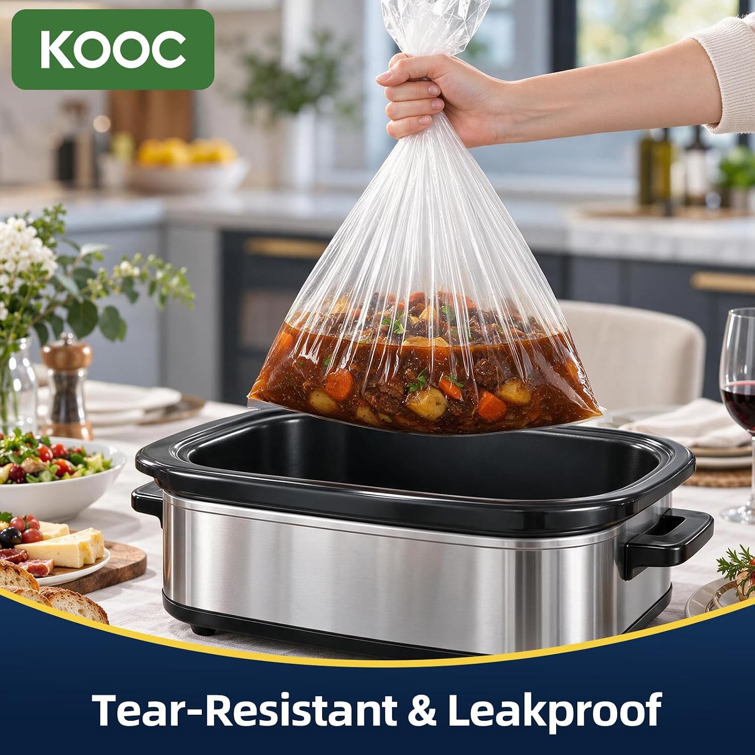Detalle de KOOC Electric Roaster Liners, 18" x 34