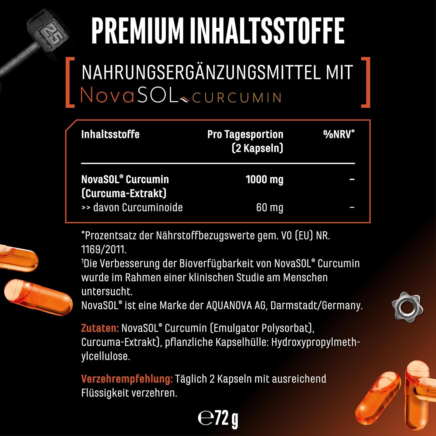 Thumbnail 6 de Curcuma NovaSol® 120 Liquid Kapseln 1000 mg
