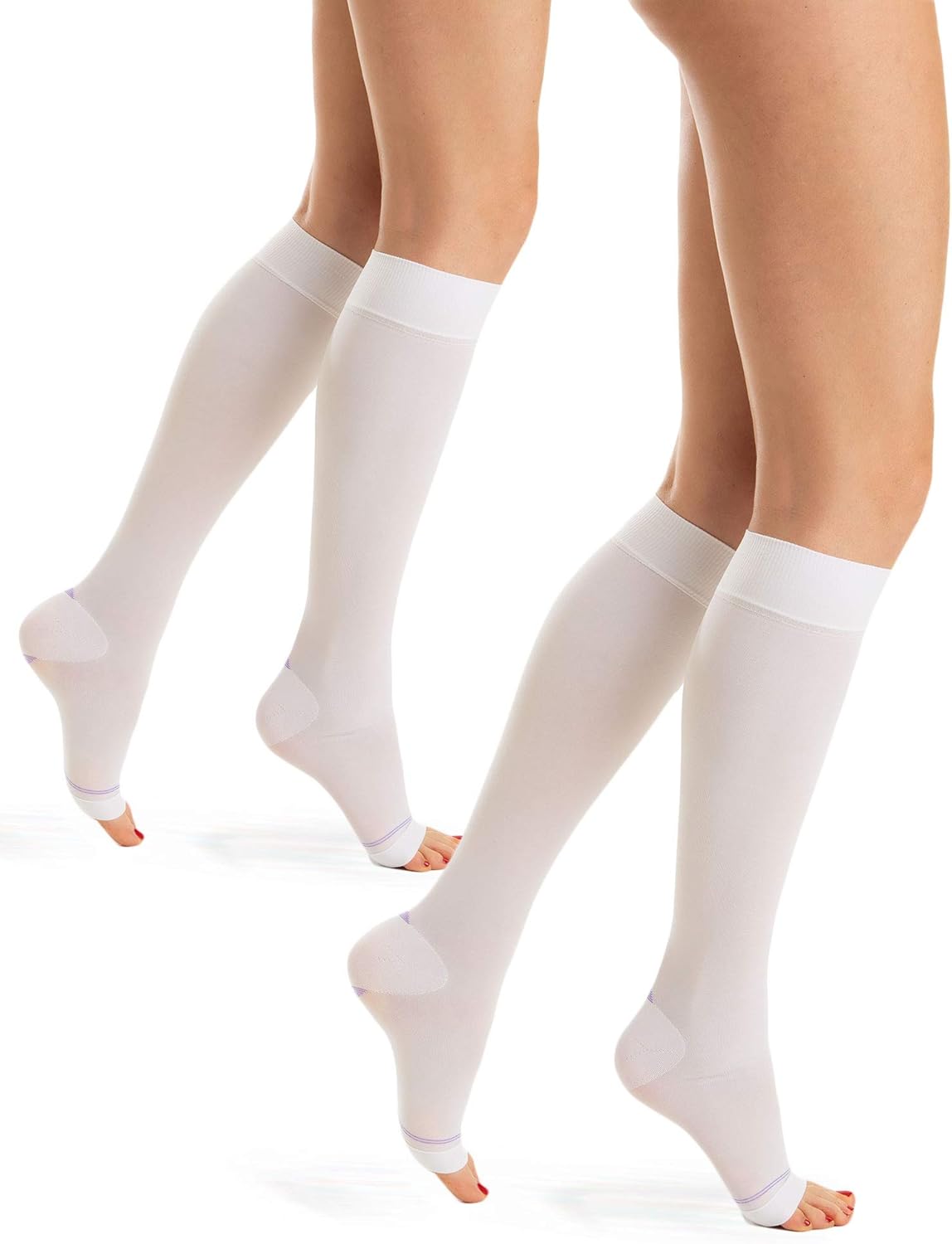 Gambaletti antitrombo Relaxsan M1350A punta aperta K2, compressione graduata 25-32 mmHg (2 paia)