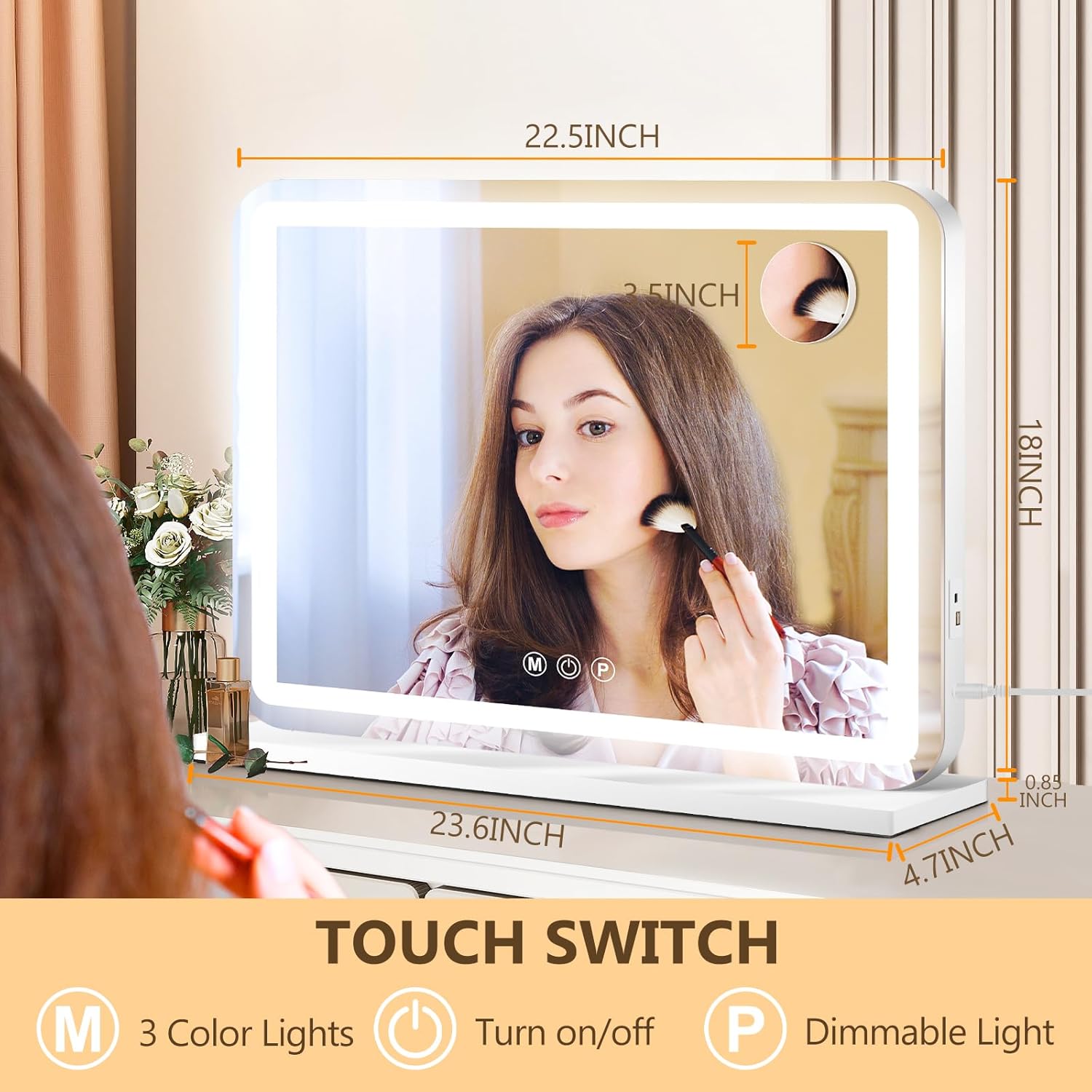 Thumbnail 1 de Ratsamee Vanity Mirror with Lights