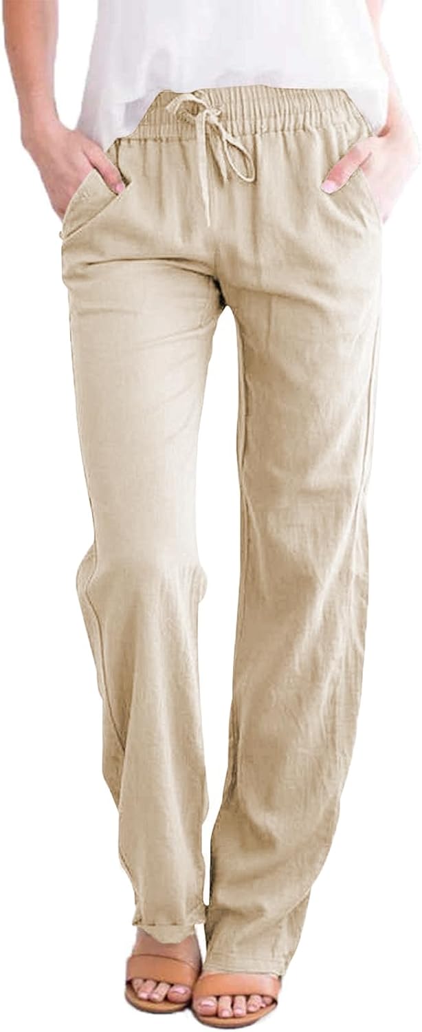 Thumbnail 5 de Leinenhose für Damen gerade geschnitten