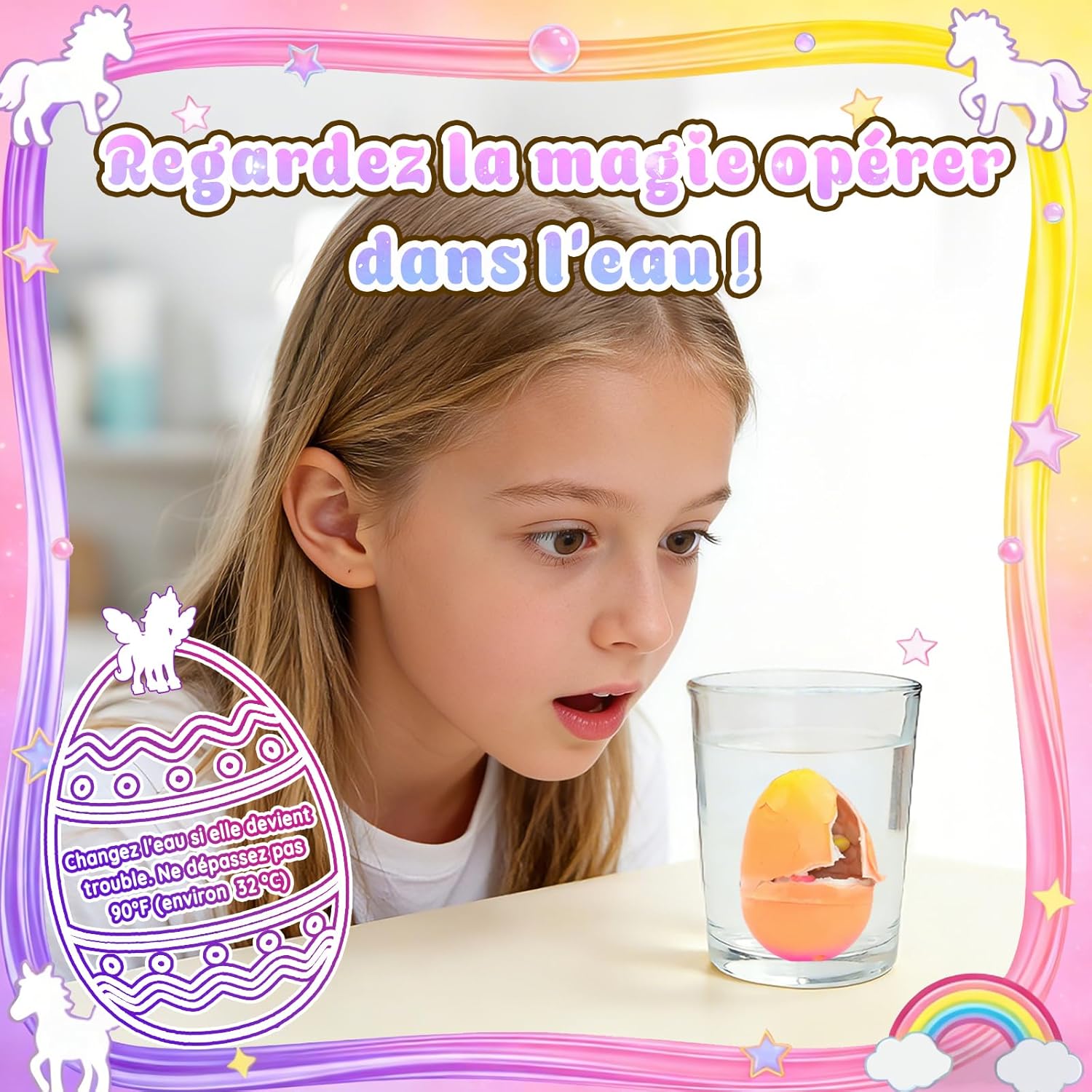 Thumbnail 1 de MOMUSE Œuf à Éclore Licorne pour Enfants – set de 6 (œufs surprise) pour 3 à 8 ans