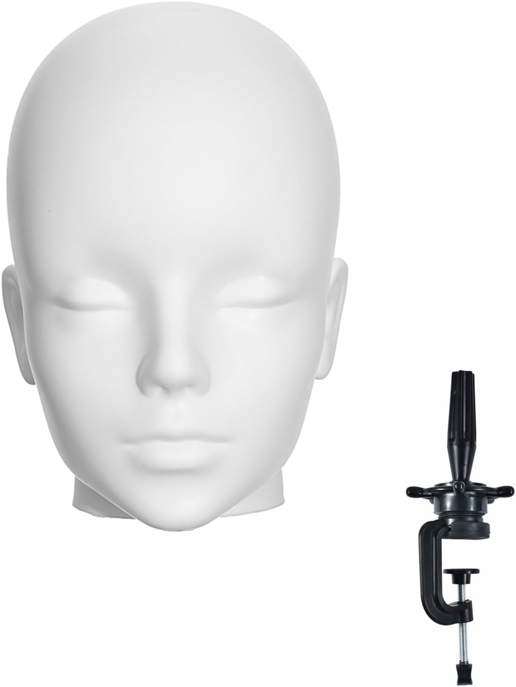 Detalle de VEELTRAS Male Bald Mannequin Head for Wigs ๐ญ