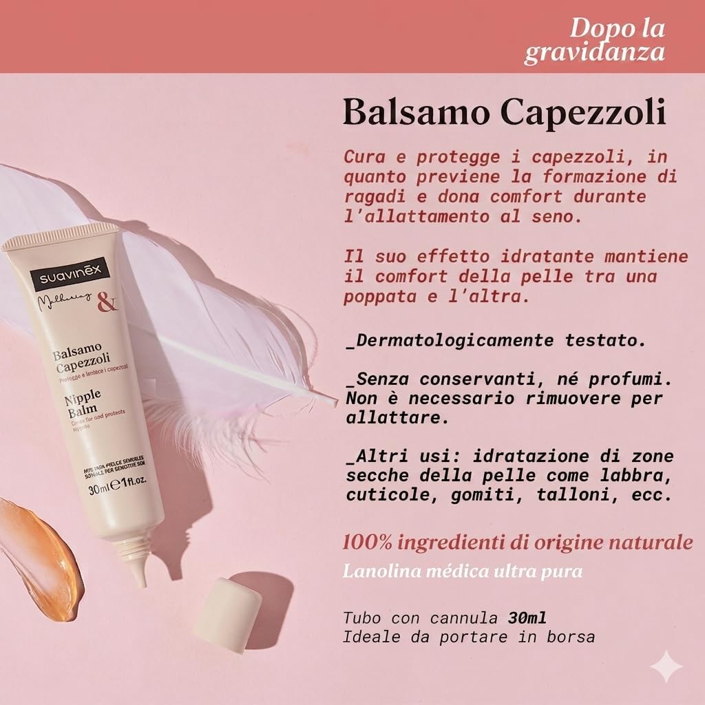 Thumbnail 3 de Suavinex Crema Capezzolo: Balsamo Allattamento con Lanolina Ultra Pura, 30 ml