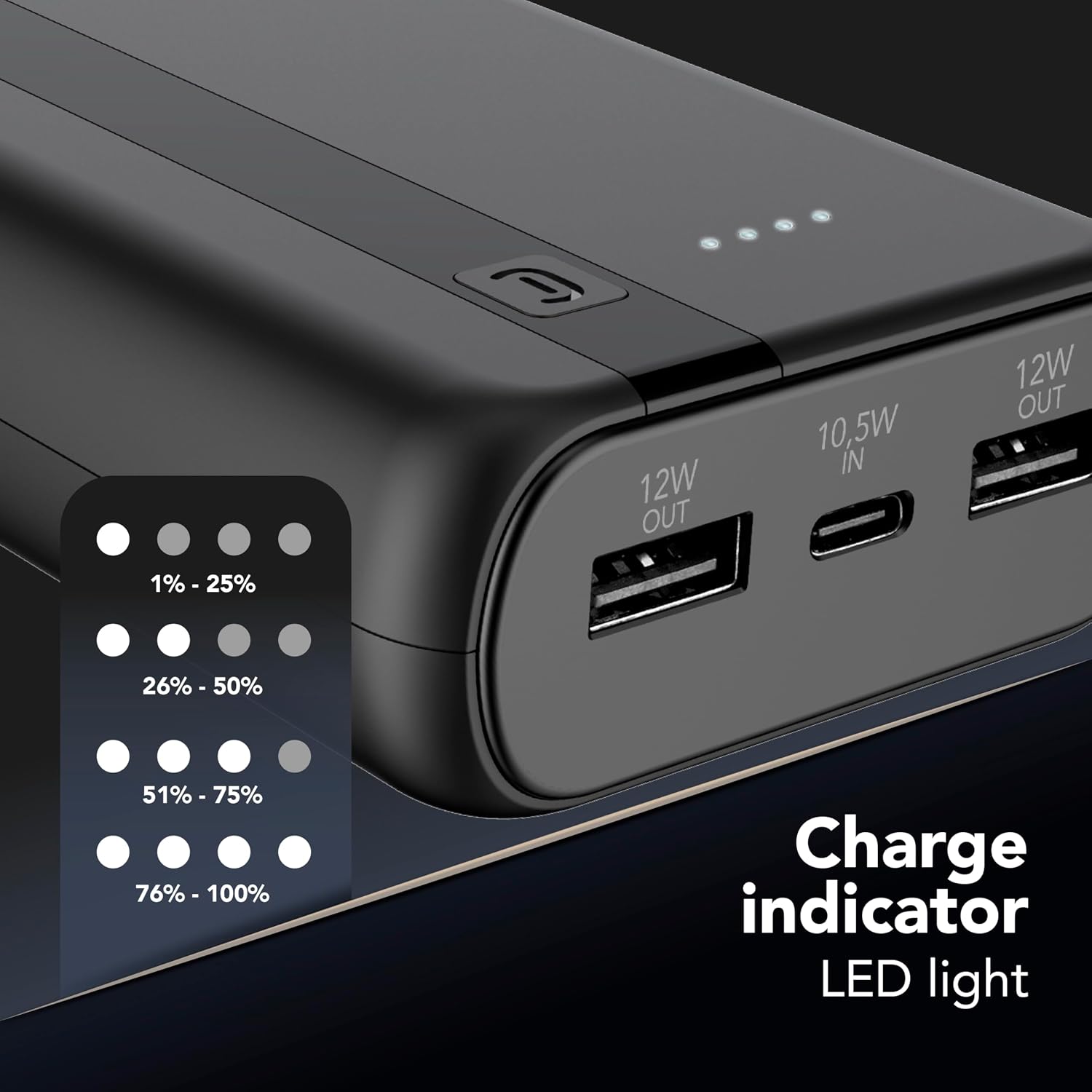Detalle 2 de Cellularline Power Bank 20000 20 000 mAh