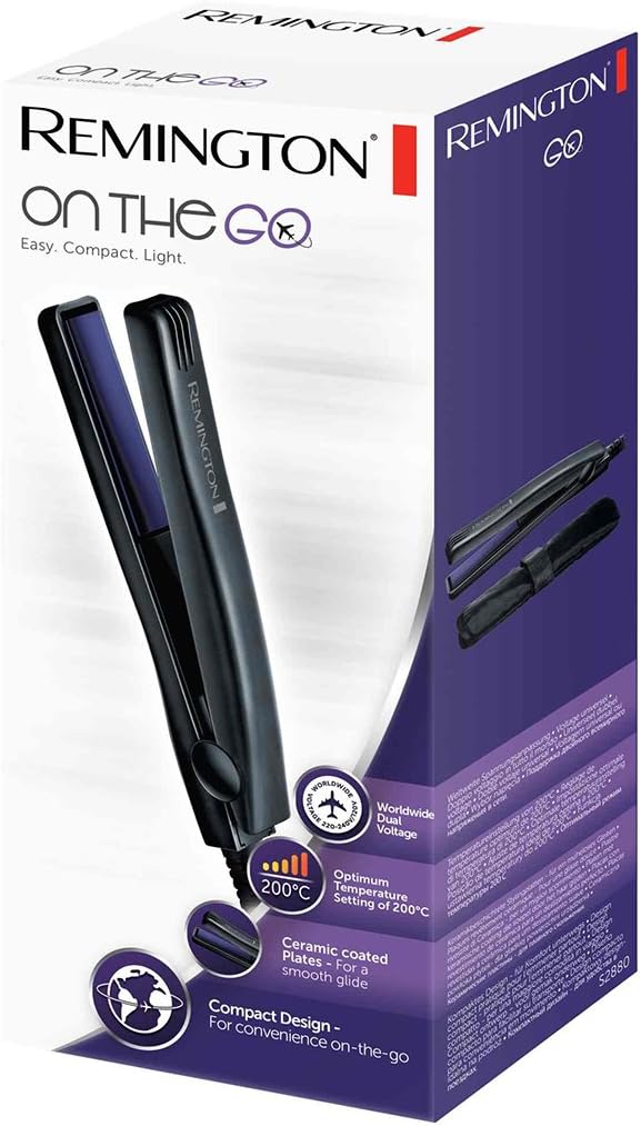Thumbnail 1 de Remington Mini lisseur ultra compact On The Go S2880 (15 cm) – céramique, glisse facile, 200°