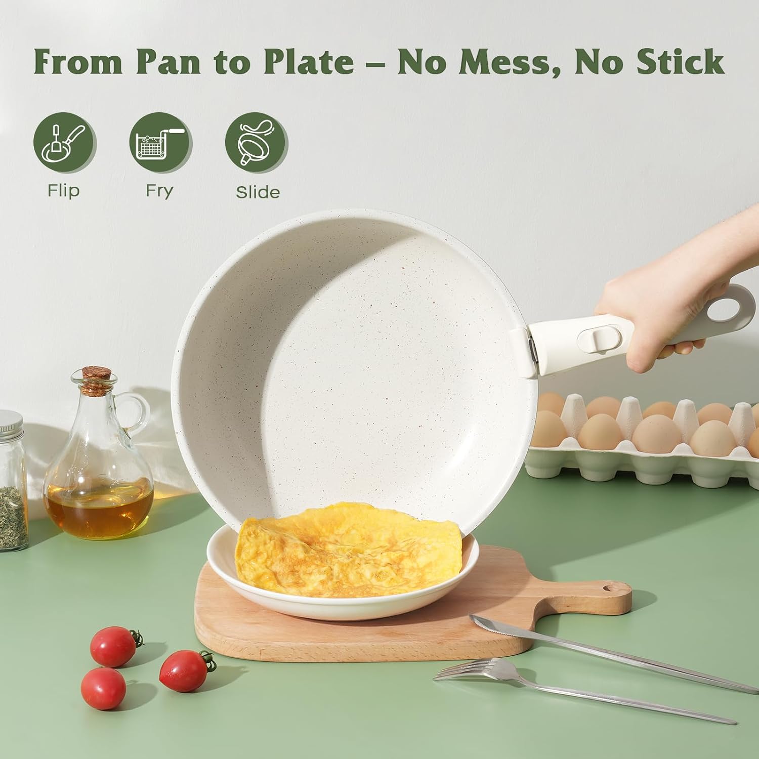Detalle de SODAY 15-Pc Nonstick Pots Pans Set ⚙