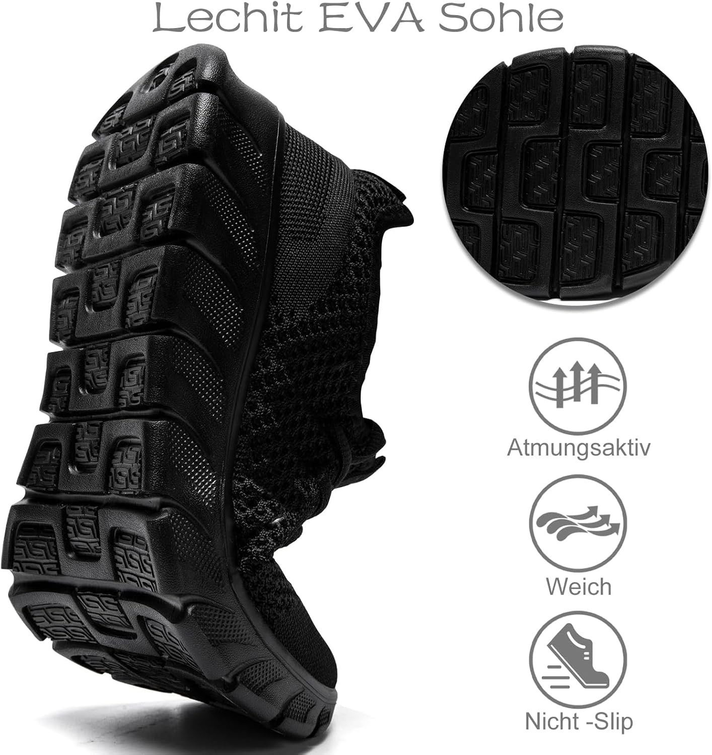 Detalle 2 de Damyuan Herren Sneaker Laufschuhe – leichte, atmungsaktive Allround-Sportschuhe für Outdoor-Aktivitäten