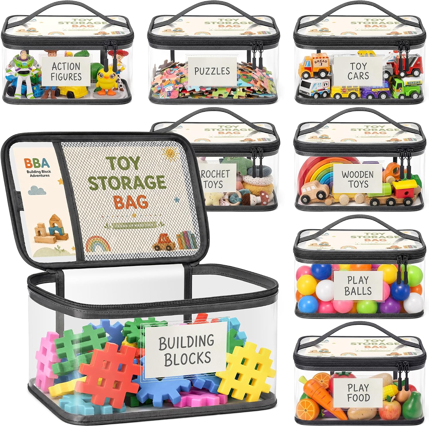 Detalle de Toy Storage Bags 8-Pack