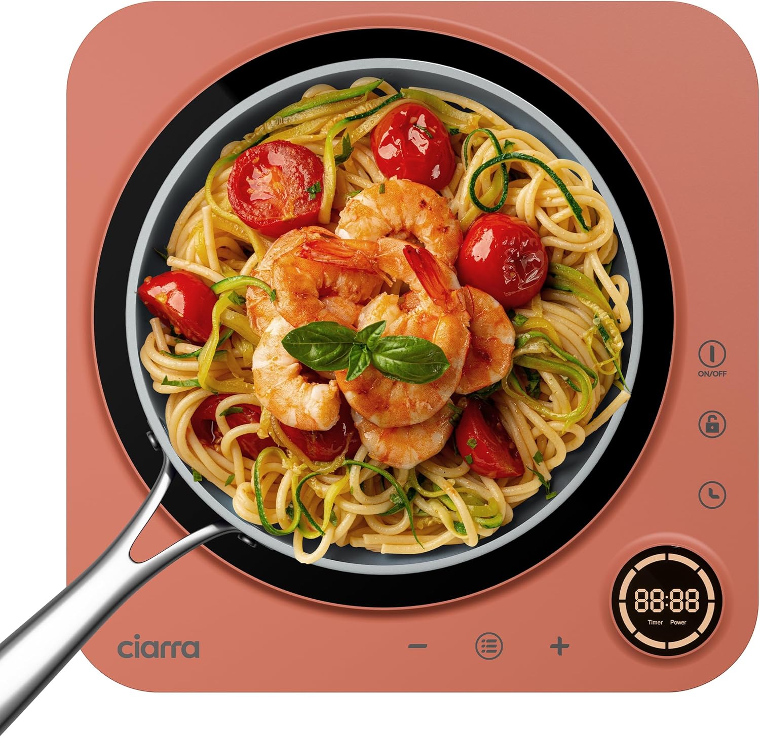 CIARRA CATIH1A-O orange induction cooktop ⏲