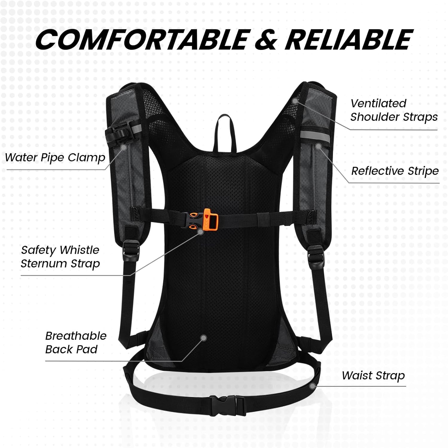 Thumbnail 2 de Nepest Hydration Pack Backpack (2L) Lightweight Hydration Vest for Hiking, Cycling & Running