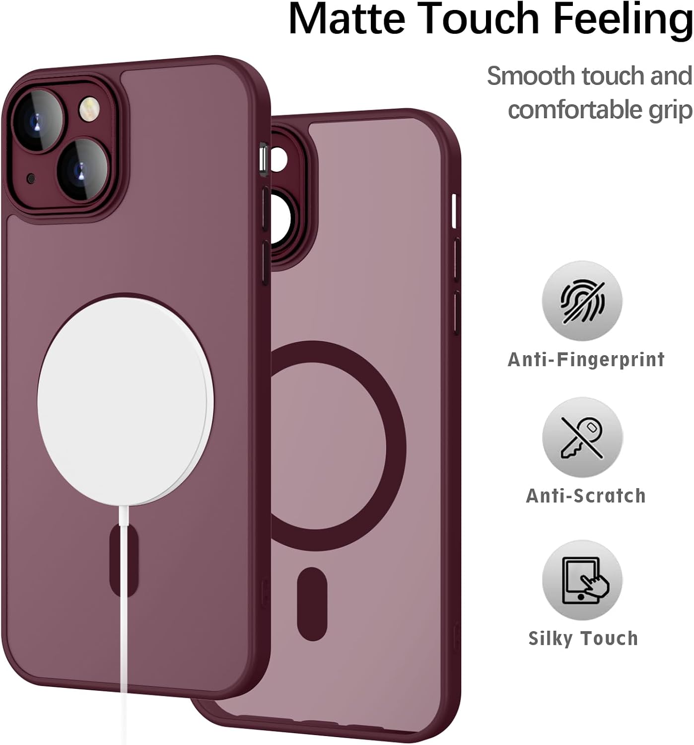 Detalle 2 de YUANDMI iPhone 15 Hülle MagSafe dünn