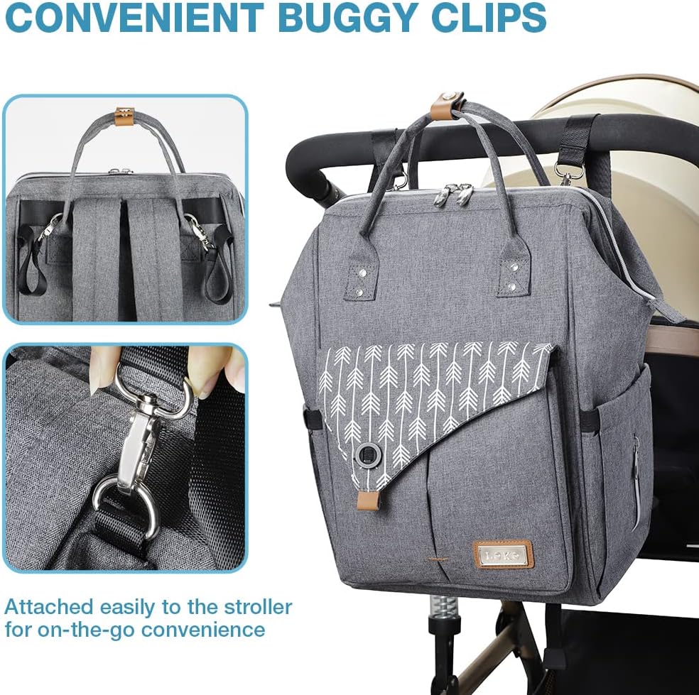 Thumbnail 5 de Lekebaby Nappy Changing Bag Backpack 23L