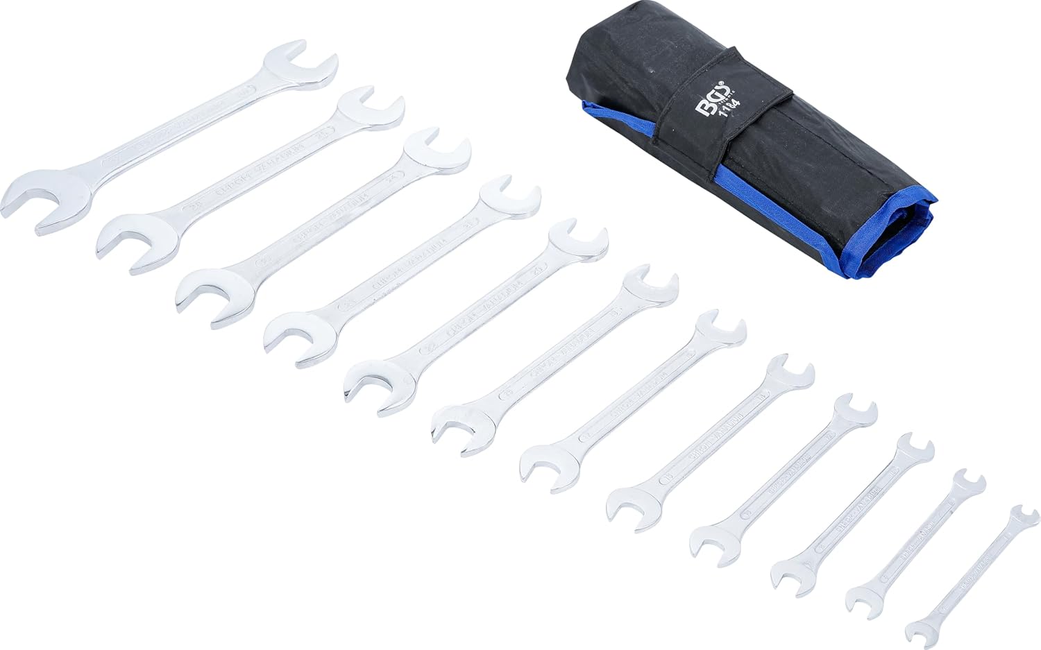 Thumbnail 1 de BGS 1184 Double Open End Spanner Set, 12 Pieces, Chrome Vanadium Steel