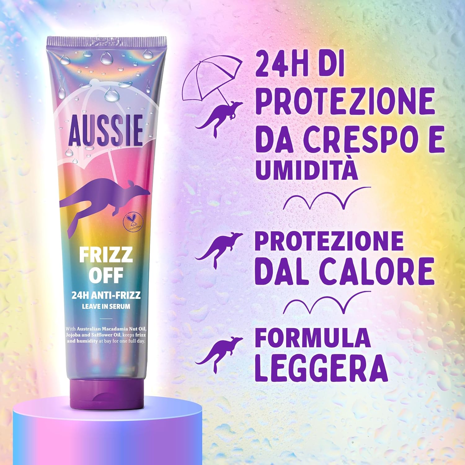 Detalle 2 de Aussie Frizz Off 24H Siero Leave-In 160ml