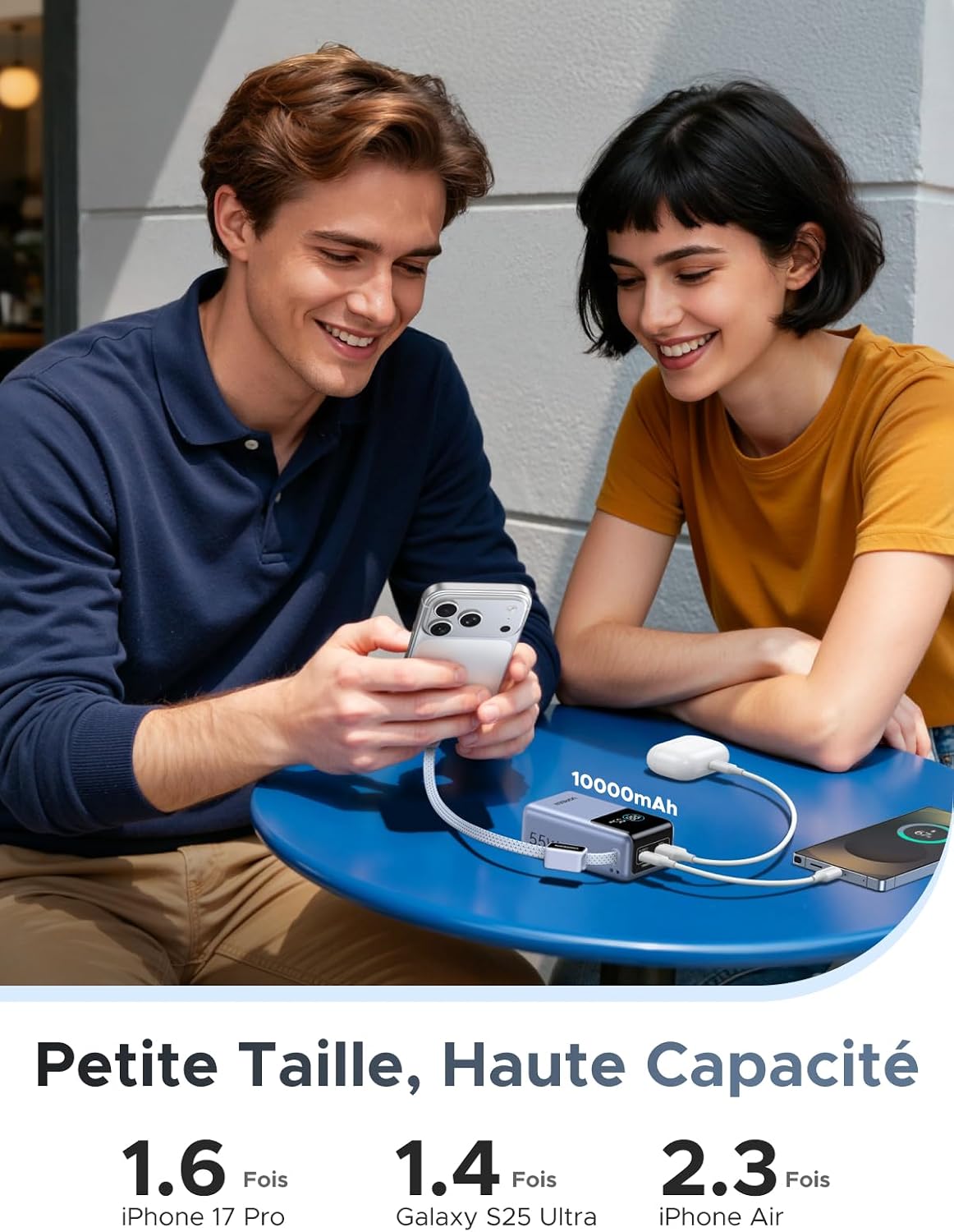 Thumbnail 4 de UGREEN Nexode 55W Batterie externe 10 000 mAh avec câble USB‑C intégré