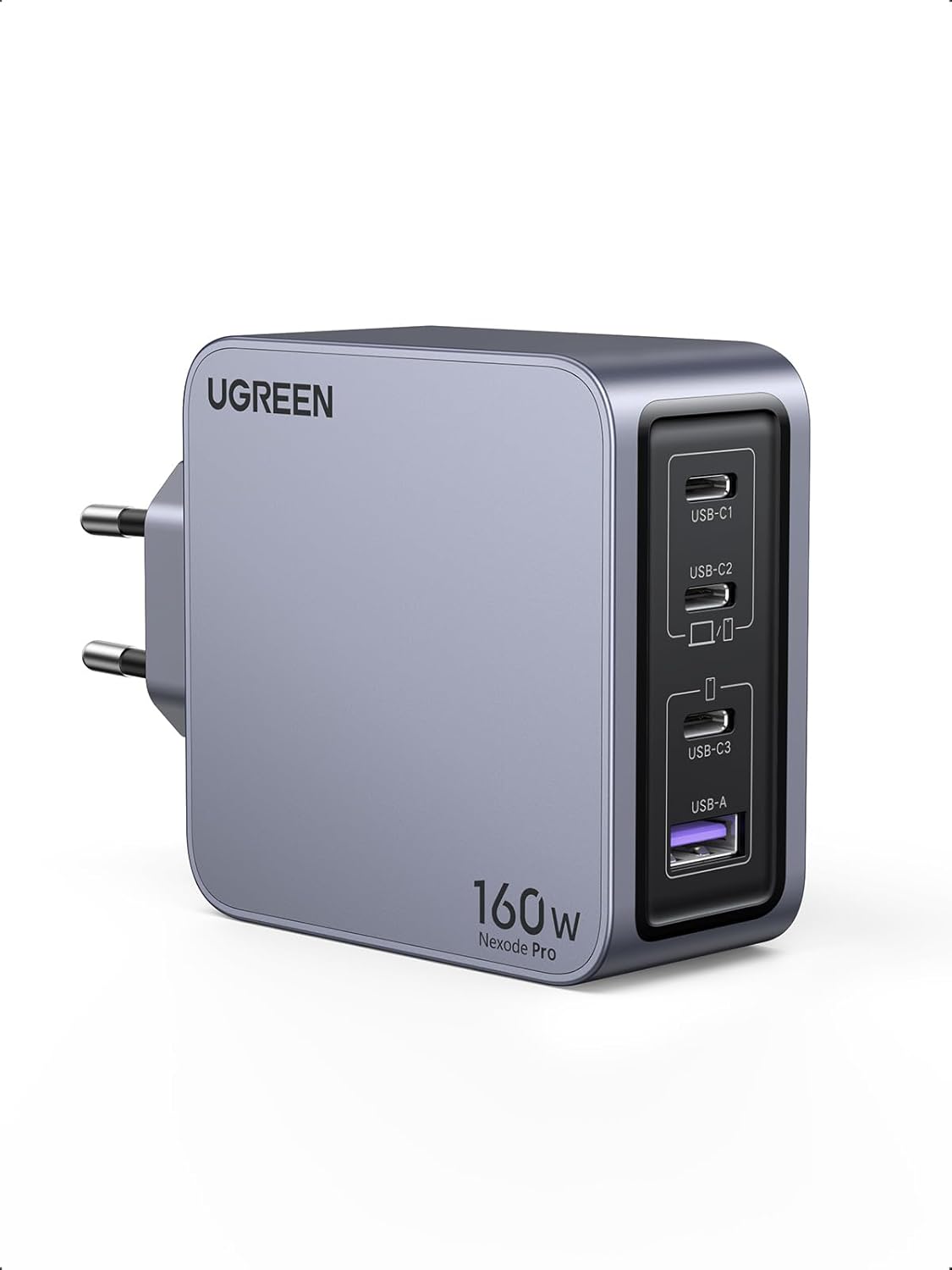 Detalle de UGREEN Nexode Pro 160W Ladegerät – 4‑Port USB‑C