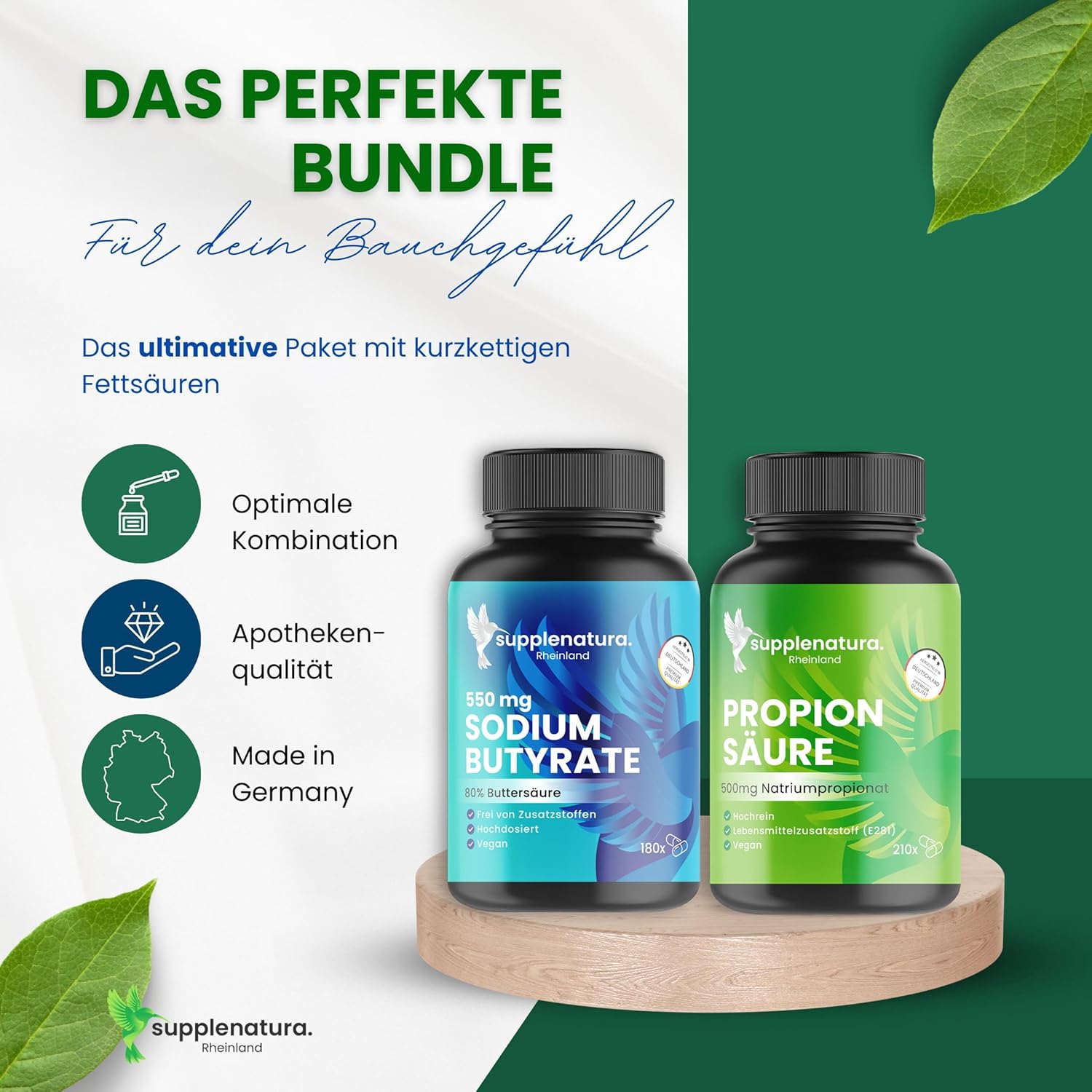 Detalle 2 de supplenatura Butyrate Kapseln 180 Stück