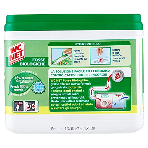 Detalle 2 de Wc Net Professional - Fosse Biologiche Capsule Idrosolubili (20 Capsule) per un Funzionamento Senza Ingorghi