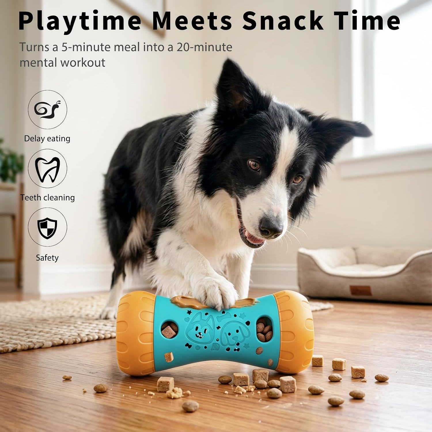 Detalle 2 de Blanlody Interactive Dog Toys: Brain Training Treat Dispenser for All Sizes