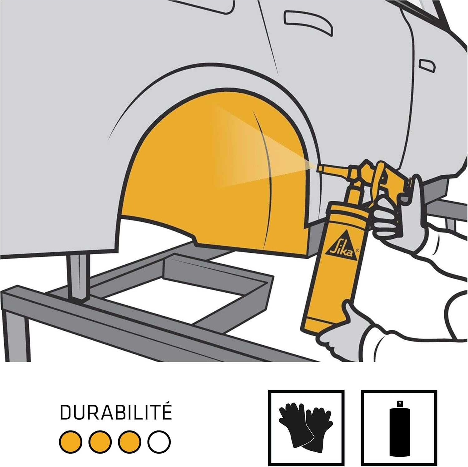 Thumbnail 4 de SIKAGARD 6470 Noir Protection anti-gravillons — 1L