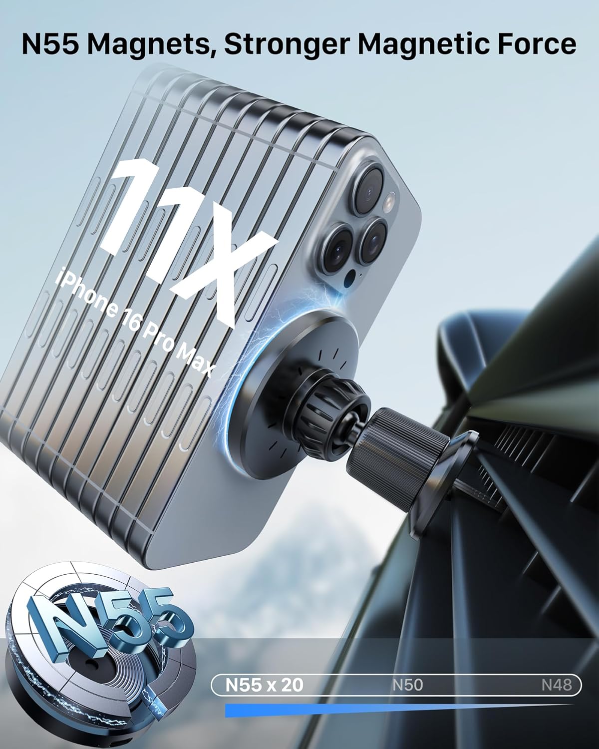 Thumbnail 6 de YOSH MagSafe Car Mount Charger 15W