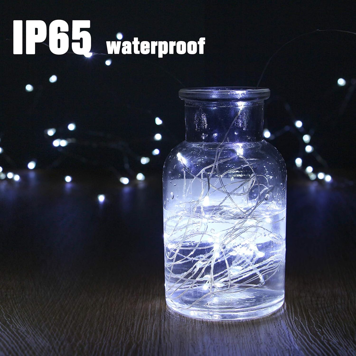 Thumbnail 6 de Tasodin 16.4 ft LED Fairy Lights, 50 Cool-White Lights on Flexible Copper Wire
