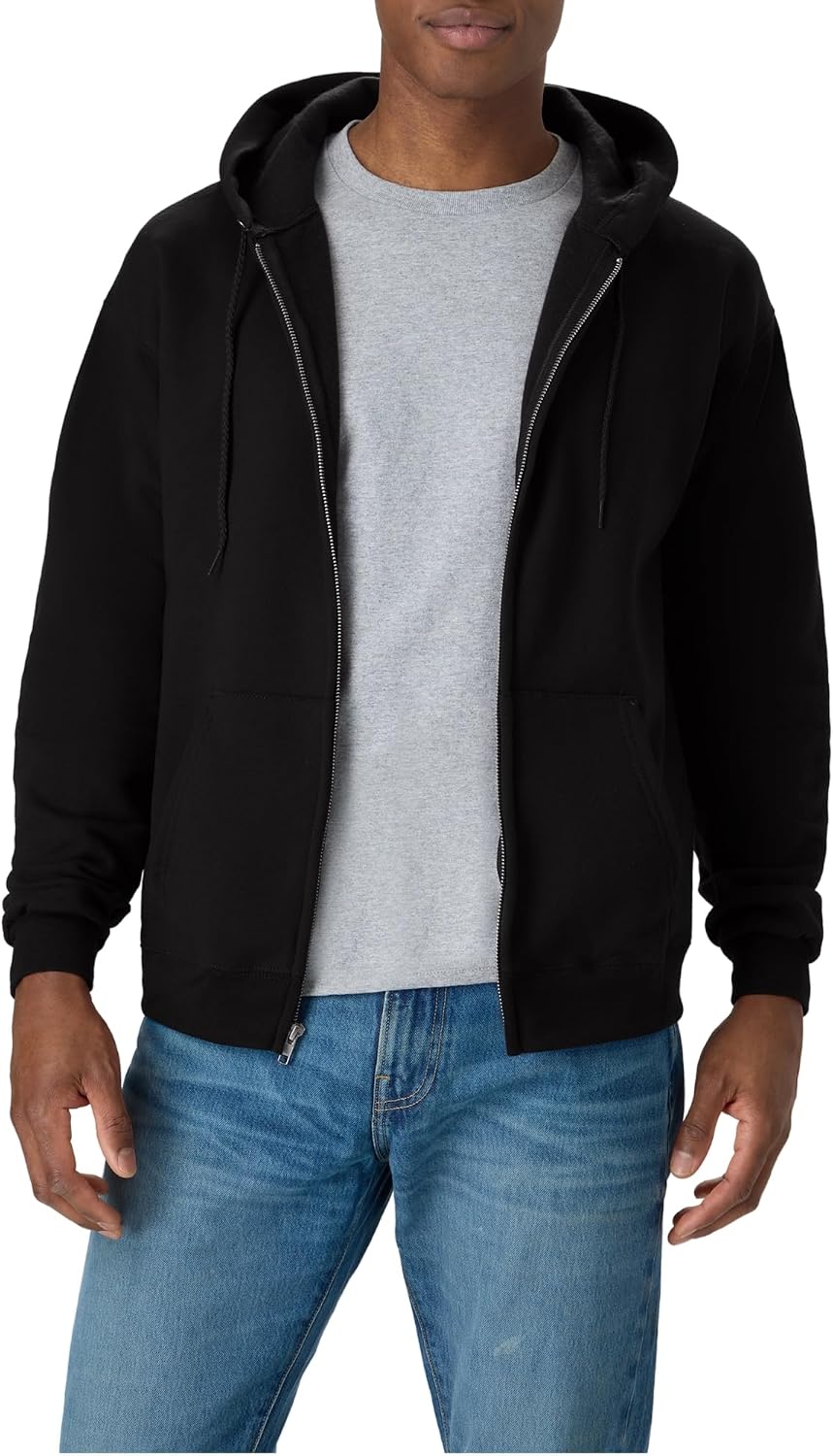 Detalle de Hanes EcoSmart Zip-Up Hoodie for Men