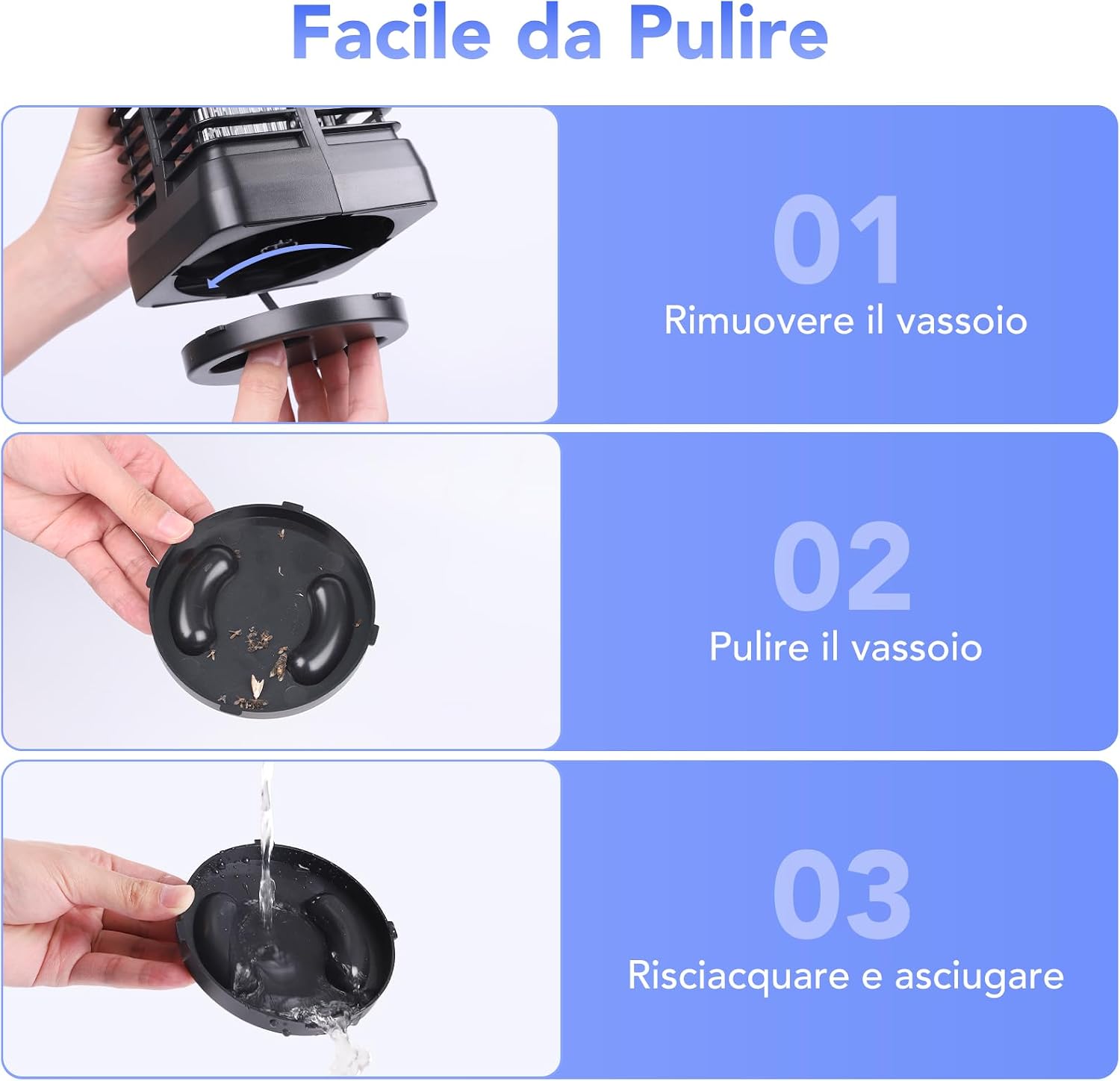 Detalle de Lampada Antizanzare Elettrica 6W con Zanzariera UV 1000V per Interni