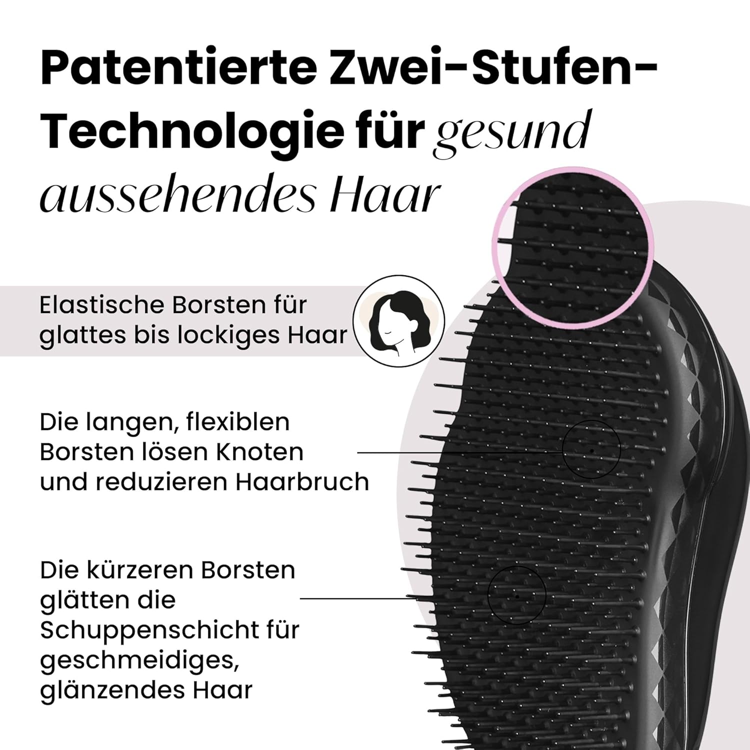 Detalle 2 de Tangle Teezer Original Entwirrungsbürste 325 Borsten