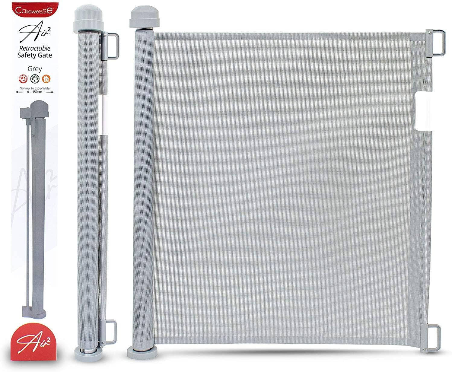Thumbnail 1 de Callowesse Air2 Extra Wide Retractable Safety Stair Gate – Grey