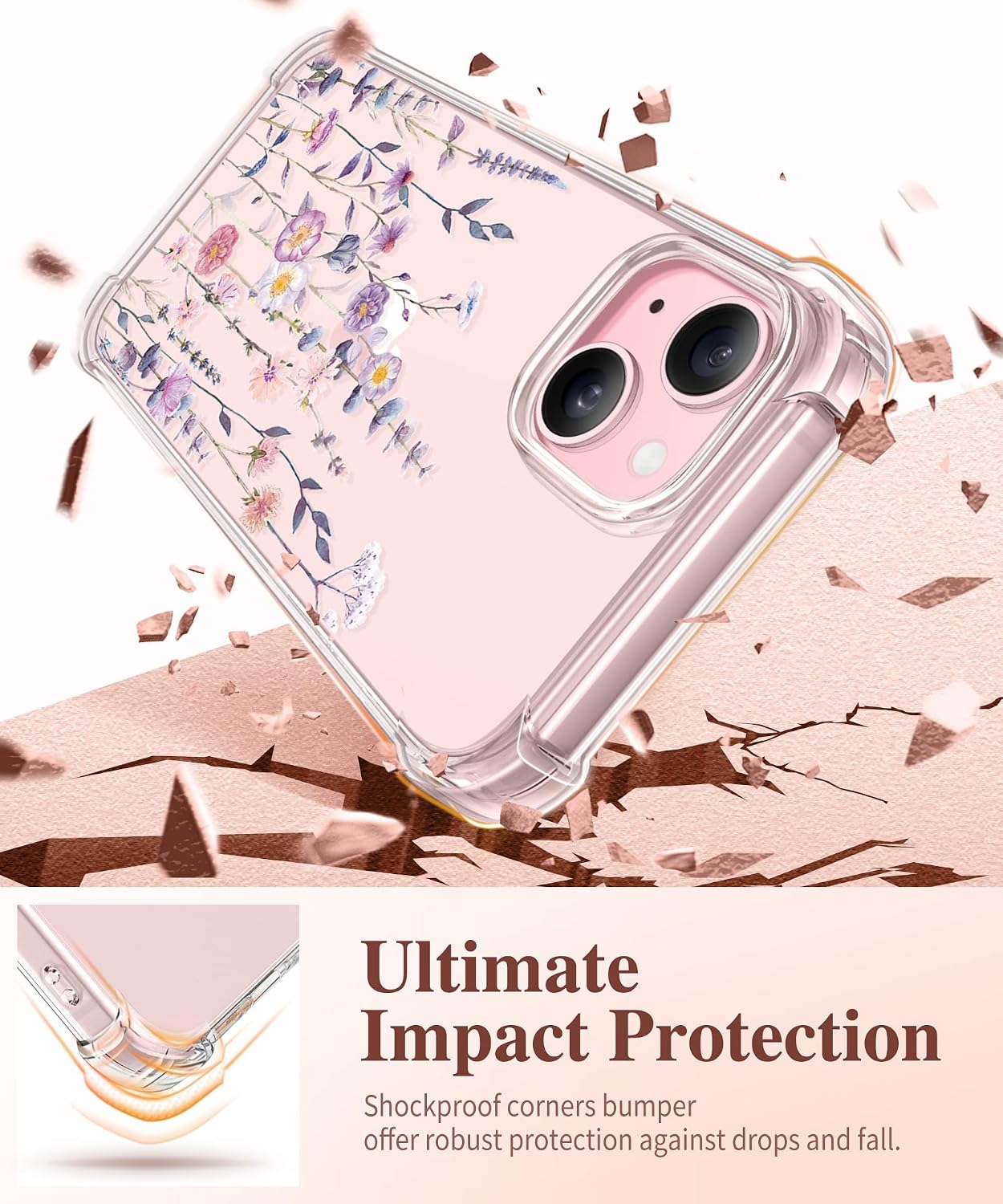 Detalle 2 de GVIEWIN iPhone 15 Case 6.1" 2023